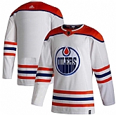 Oilers Blank White 2020-21 Reverse Retro Adidas Jersey Dzhi,baseball caps,new era cap wholesale,wholesale hats